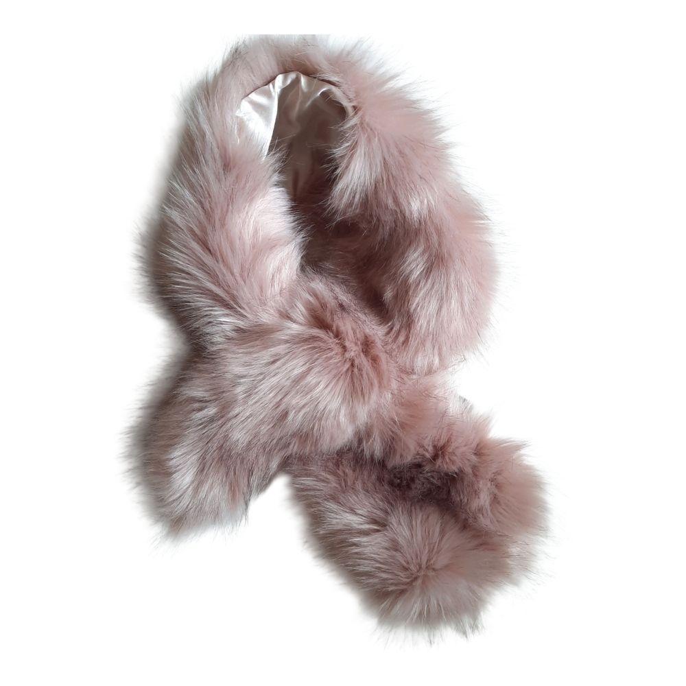 Luxurious Pink Faux Fur Scarf